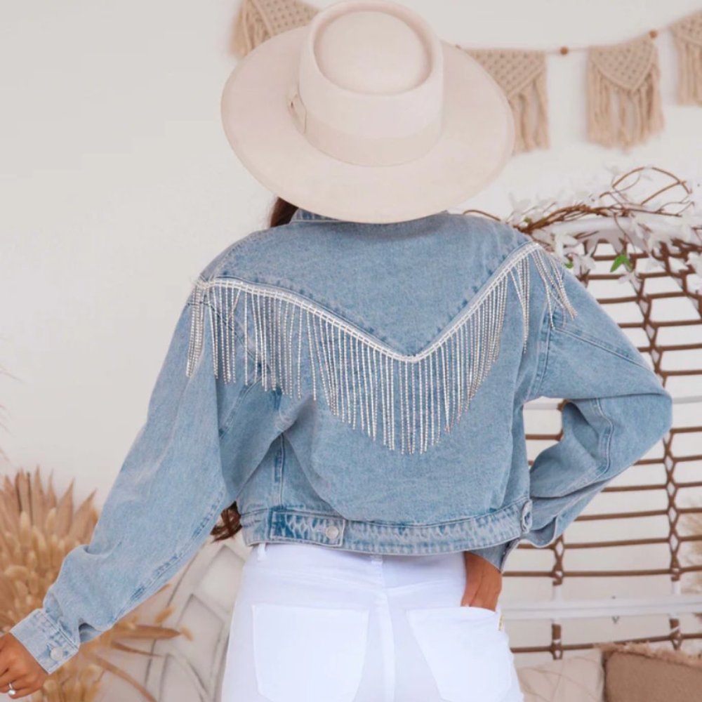 Colby Fringe Rhinestone Jacket - Picture 3 of 5